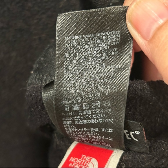 The North Face Denali Fleece Jacket Girls L 14/16 Black Polartec Full Zip Youth - Picture 9 of 9